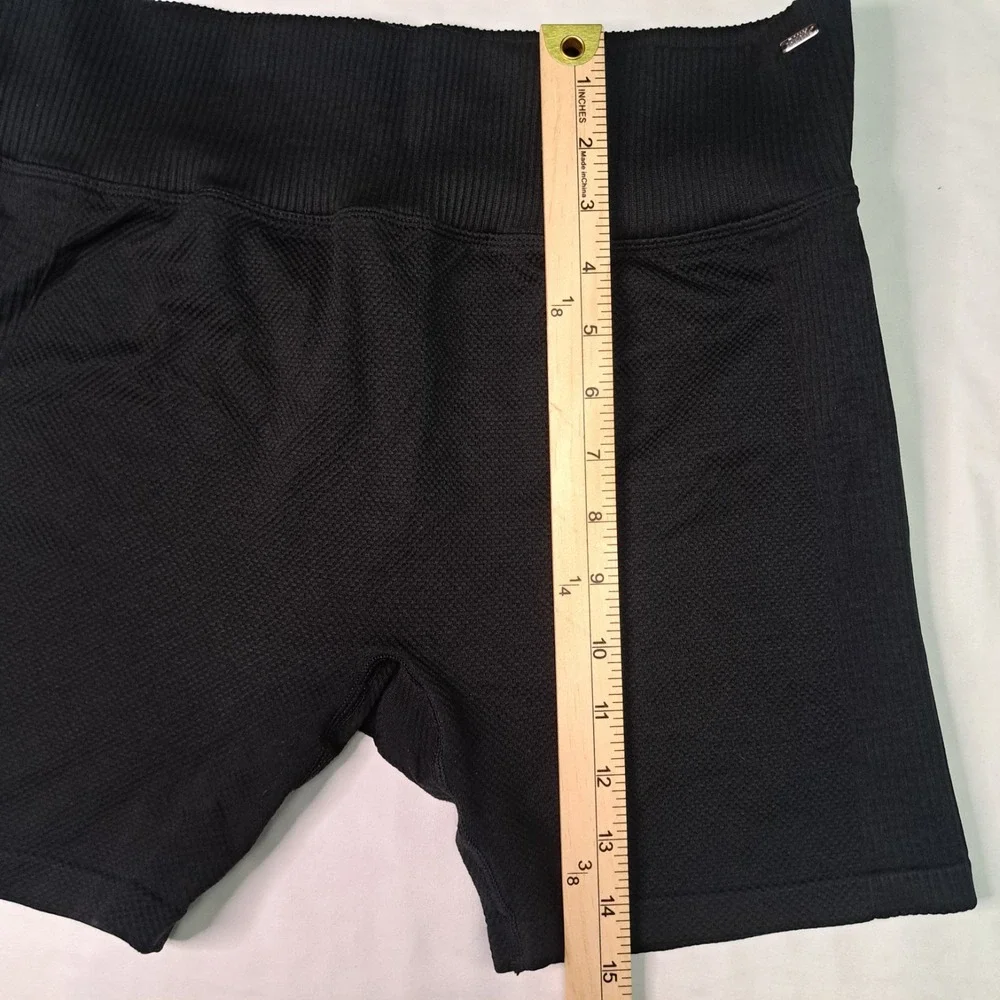 PINK ACTIVE XL Women's Black Athletic Shorts Elastic Waist Lounge Gym Workout‎